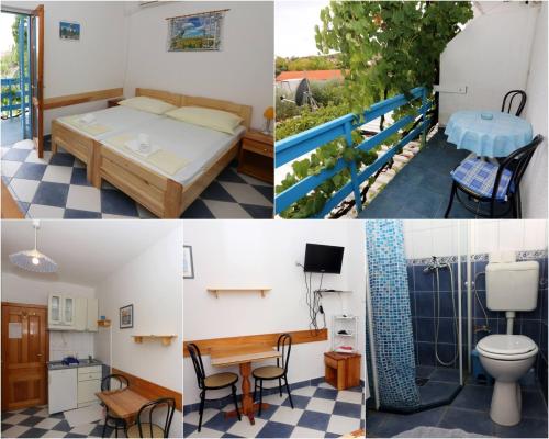 Studio apartment in Sucuraj with sea view, balcony, air conditioning, WiFi 3560-4