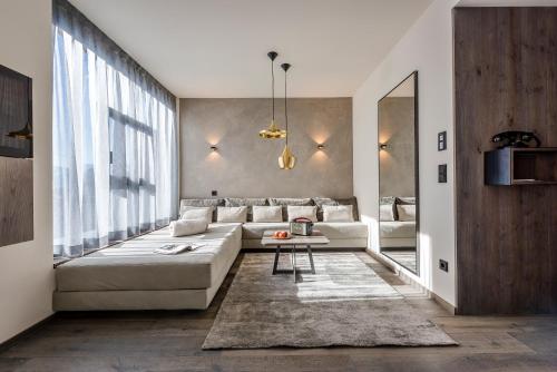 Χώρος καθιστικού στο Hotel Ansitz Plantiz