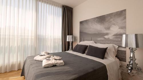 Perla Verde Hotelにあるベッド