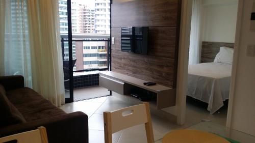 Postel nebo postele na pokoji v ubytování Landscape Apartment TC1502