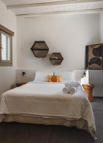 Cama o camas de una habitación en Nautilus Serifos