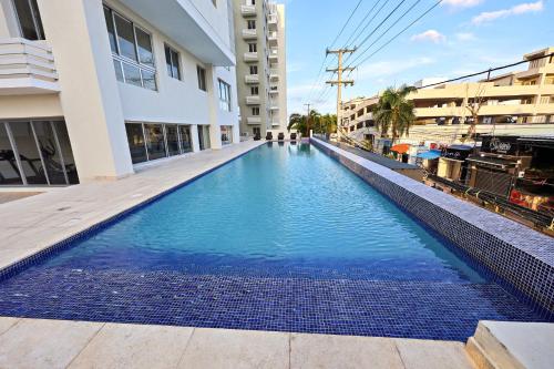 Bazén v ubytování Lujoso Apartamento con Vista a Playa de Boca Chica nebo v jeho okolí