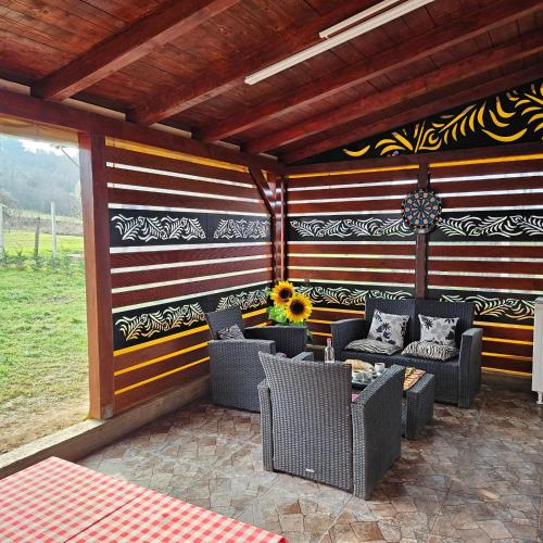 Posezení v ubytování Diamond House Rent Vikendica