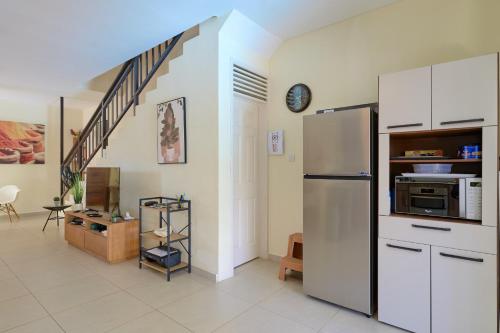 Dapur atau dapur kecil di Villa PEARL, 3 chambres, piscine privée à Pointe aux Piments