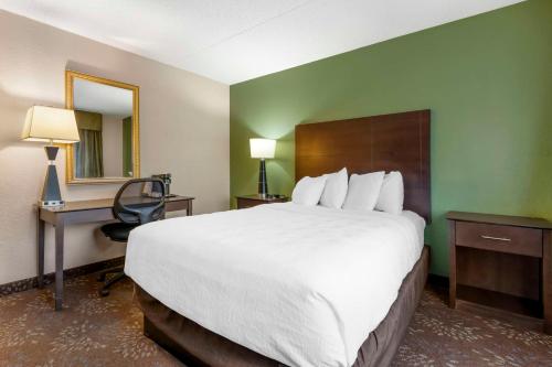 a hotel room with a large bed and a desk at Best Western Plus New Ulm in New Ulm