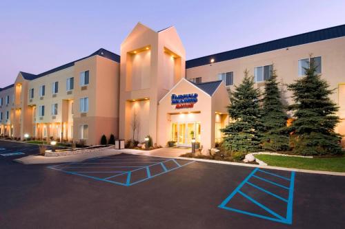 a rendering of a hotel with a parking lot at Fairfield Inn & Suites Merrillville in Merrillville