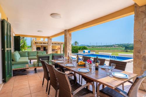 Villa Can Patriarca with Pool, Garden, Mountain Views, Only Families