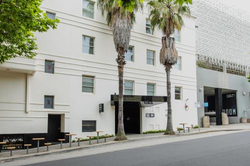 El edificio en el que está el hotel