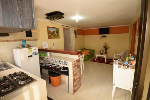 Majoituspaikan apartamento keittiö tai keittotila