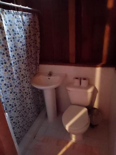 Cabañas Rusticas Cielo Roto, Río Celesteにあるバスルーム