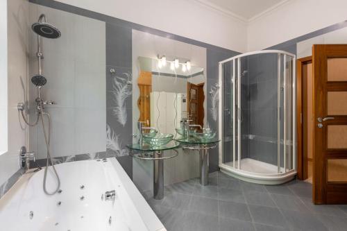 Koupelna v ubytování Apartment Sissi with home sauna