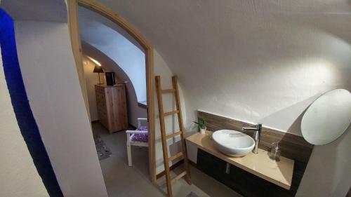 Koupelna v ubytování Dimora Aganoor La foresteria
