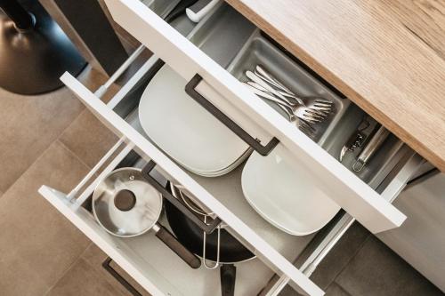 a kitchen with two toilets and a sink at fewo Hoellbach in Wiesent