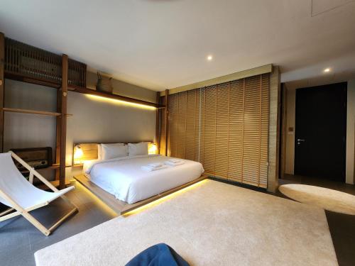 Ένα ή περισσότερα κρεβάτια σε δωμάτιο στο Luxury Beachfront BRAHMA Villa 4 Br at Ta-Ke Residence B