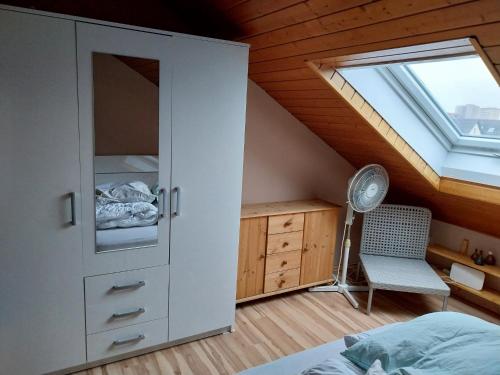 Postel nebo postele na pokoji v ubytování Ferienwohnung in Heppenheim