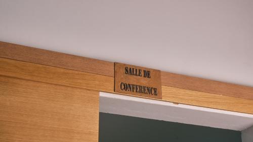 a sign that says smile up championship on a building at Hotel Aloe Emira NKC in Nouakchott