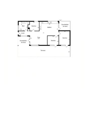 a floor plan of a house at New Summer House In Fuglslev With Wilderness Bath in Ebeltoft