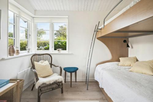 Katil atau katil-katil dalam bilik di Idyllic Tranquility And Island Atmosphere On Thurø