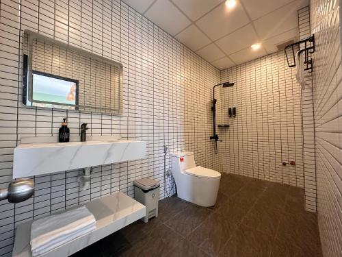 Koupelna v ubytování Gito Hostel Hoian