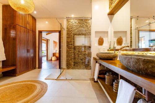 Phòng tắm tại Vila Lion - Aldeia Jericoacoara Group