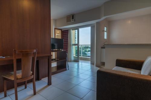 TV a/nebo společenská místnost v ubytování Hotel Cianorte Diamond
