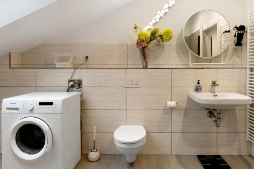Bilik mandi di Modernes Appartement 100m2