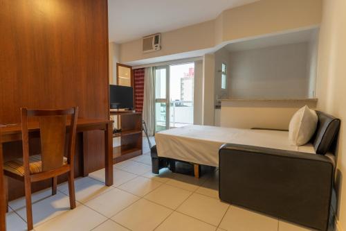 Kuchyň nebo kuchyňský kout v ubytování Hotel Cianorte Diamond