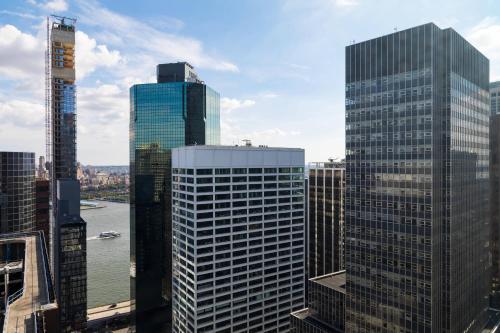 a view of some tall buildings in a city at Courtyard New York Downtown Manhattan/Financial District in New York