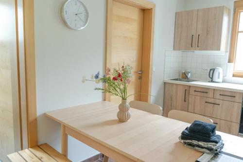 Kuchyň nebo kuchyňský kout v ubytování Apartments Waldemar