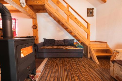 Postel nebo postele na pokoji v ubytování Planinska Kuća OBLAK