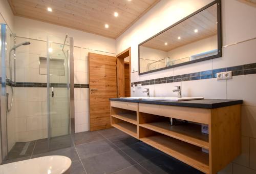 Koupelna v ubytování Ferienhaus Benedikt