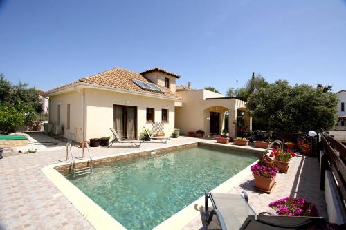 Amathousia Villa with private pool and sea view