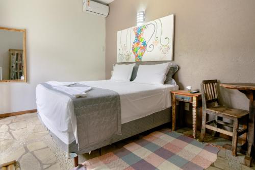 Postel nebo postele na pokoji v ubytování VELINN Pousada Catamarã Brasil