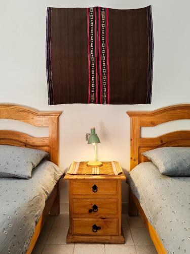 Χώρος καθιστικού στο Hostal Margaritas - Torotoro