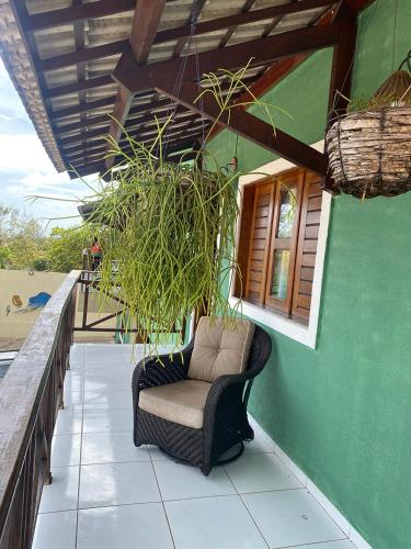 Ruang duduk di Porto Seguro Flat