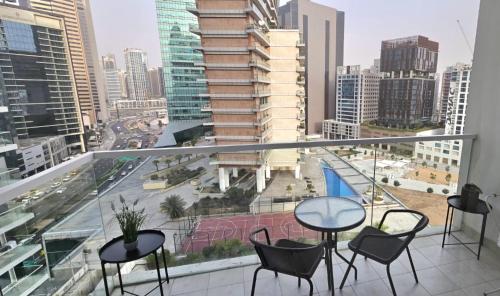 Balkón nebo terasa v ubytování Luxury Studio Apartment By DownTown