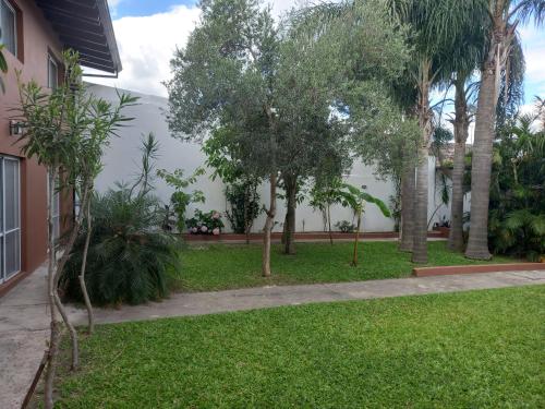 a garden of a house with trees and grass at Babella in Concordia
