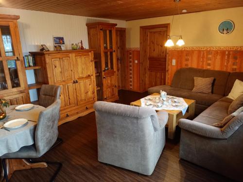 Χώρος καθιστικού στο Ferienwohnung Nordseeglück