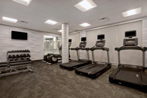 Fitness centrum a/nebo fitness zařízení v ubytování Fairfield Inn & Suites by Marriott Chicago Bolingbrook