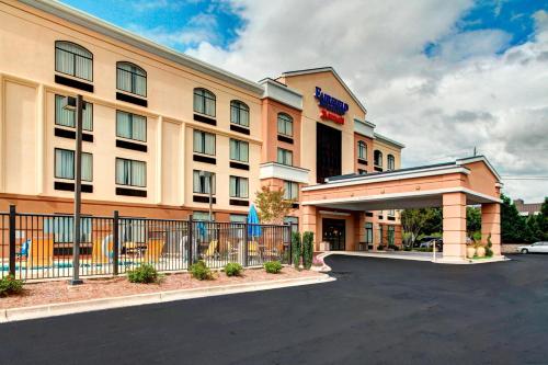 a rendering of a hotel with a parking lot at Fairfield Inn & Suites by Marriott Anniston Oxford in Oxford