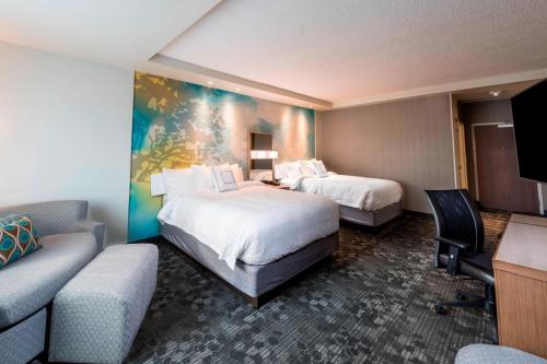 Postel nebo postele na pokoji v ubytování Courtyard by Marriott Tampa Northwest/Veterans Expressway