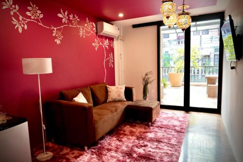 Χώρος καθιστικού στο maross bed and room