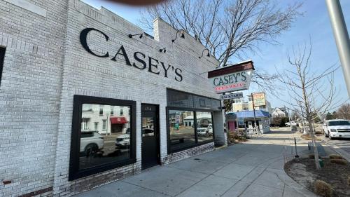 a brick building with a sign for a casserols store at Great Escape in New Buffalo