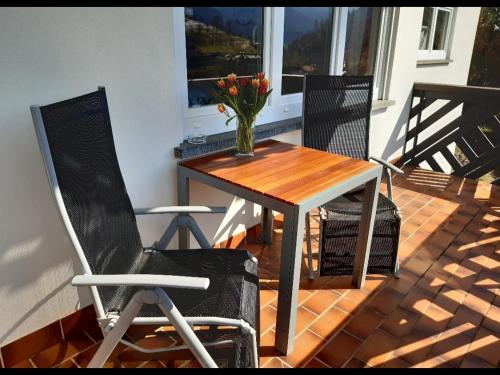 Χώρος καθιστικού στο Ferienwohnung Panter- Traumaussicht im Schwarzwald