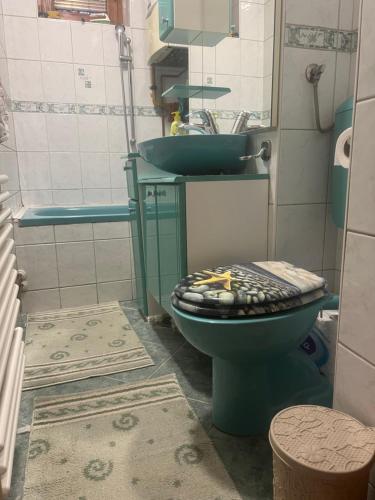 Et badeværelse på Apartman BB