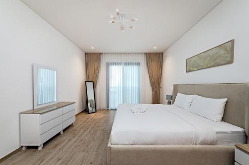 Postel nebo postele na pokoji v ubytování City Walk Green Planet View 1Br