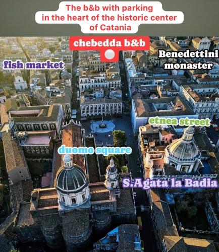 Nespecifikovaný výhled na destinaci Katánie nebo výhled na město při pohledu z bed and breakfast