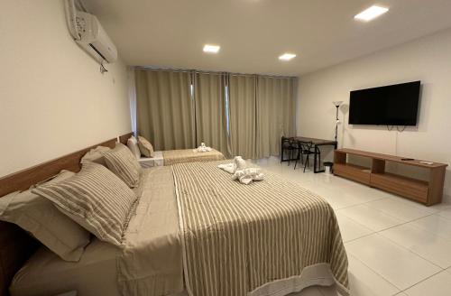 TV a/nebo společenská místnost v ubytování Hotel Formosa - Posto da Mata