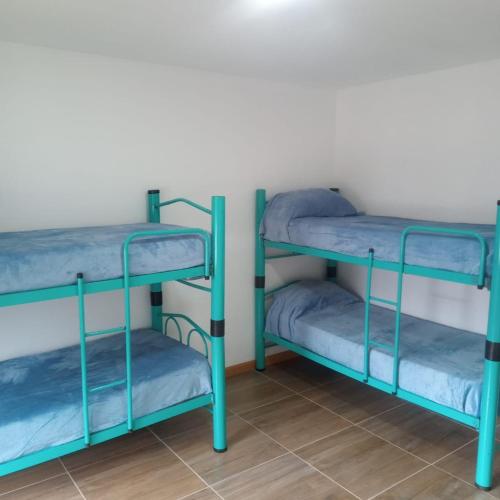 エル・カラファテにあるHostel Casa del Viajero 2の二段ベッド1組