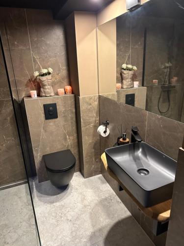 Ένα μπάνιο στο Black Forest Dream Apartments